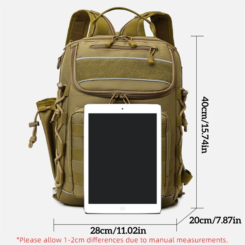 Fishing Lure Bag Men Single Shoulder Backpack Outdoor Tactical Sports Camo Travel Mountaineering Small Travel Climbing Backpacks