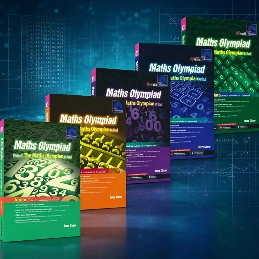 5 volumes/set of SAP Math Olympiad Primary School Math Enhancement Thinking Training Practice Math Problem English Book