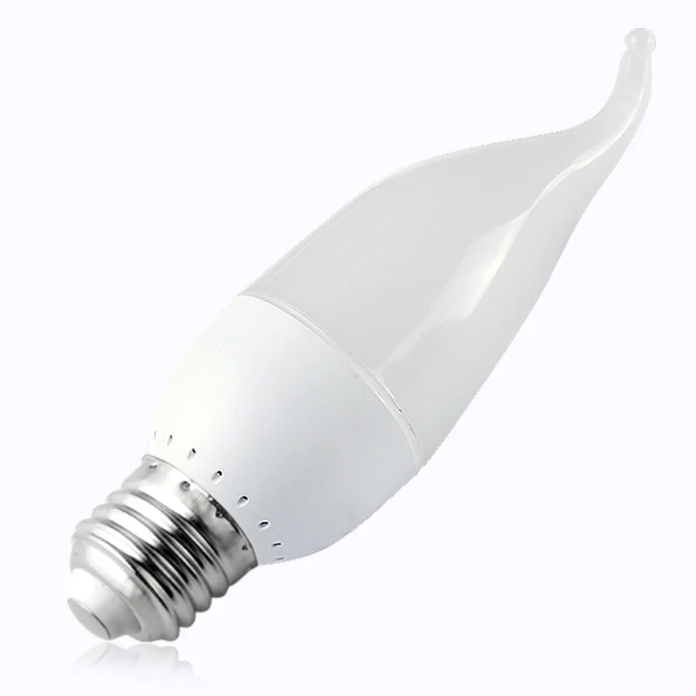 LED Candle Bulb SMD E14 E27 3W Chandelier Light Energy Saving Lamp Spotlight Home Deco