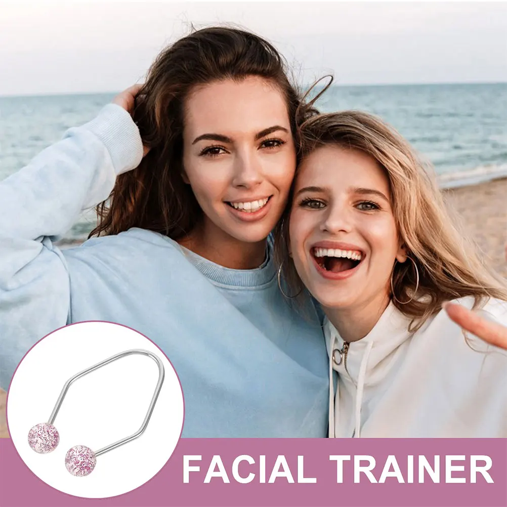 

3pcs Portable Face Dimple Trainer Lightweight Cheek Exerciser Natural Dimples Maker Smile Shaper Facial Sculpting Tool Durable
