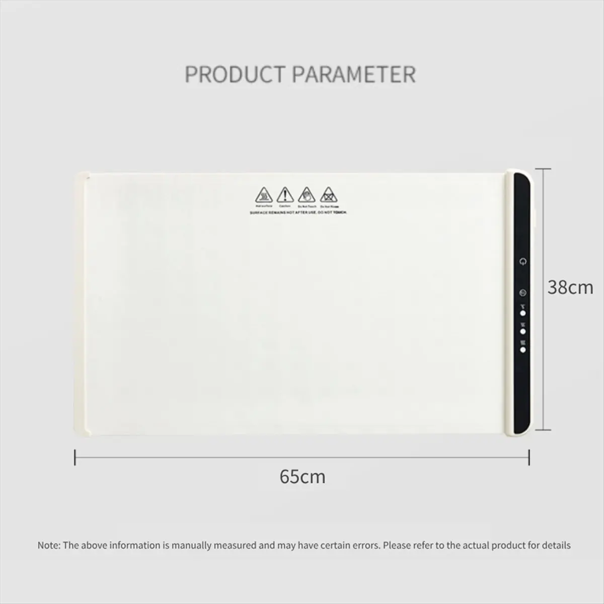 A20M Warming Tray Food Warmer Plate Foldable Portable Food Fast Heating Mat Electric WarmingTray with 3 Tem Setting US Plug