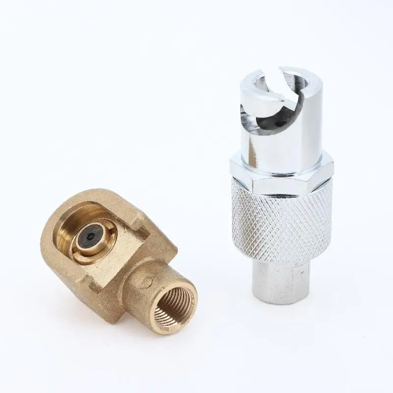 Slide On Hexagon Grease Nipple Coupler End Connector Butter Fittings 5A 220V Rotary Flat Mouth Connector Hand Rotary Tiller