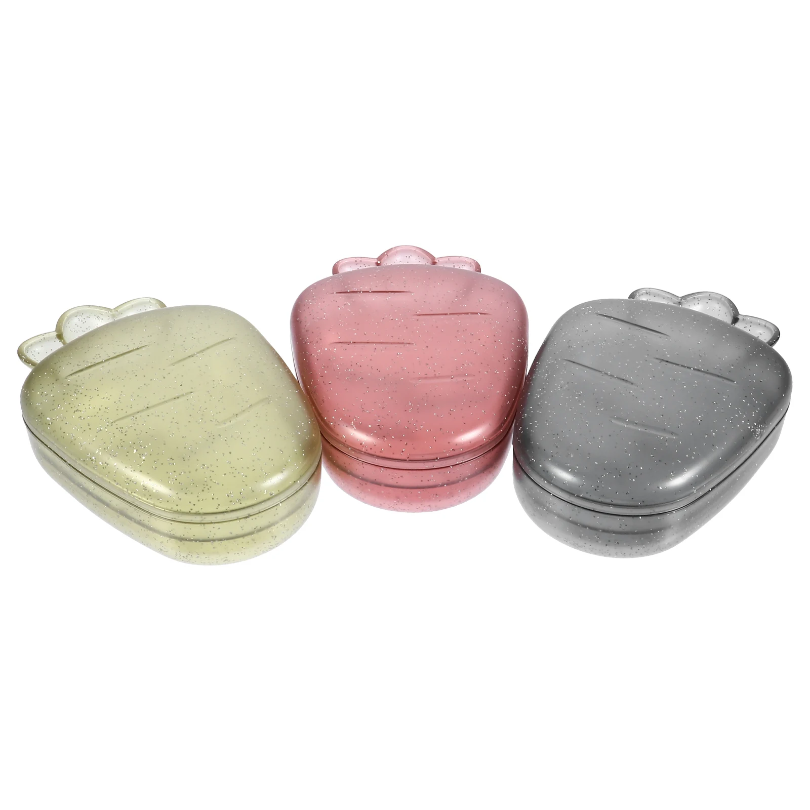 

3Pcs Creative Cartoon Soap Dish Hollowed Soap Box Portable Soap Holder