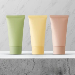 10Pcs Empty Plastic Soft Tube Matte Pink Green Squeeze Packing Bottle 50ML Skin Care Hand Cream Lotion Cosmetic Travel Container