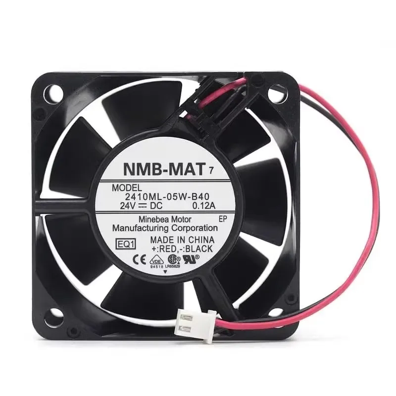

Original 2410ML-05W-B49/40 24V 0.12A 6CM 60 * 60 * 25MM stall alarm frequency converter Cooling fan