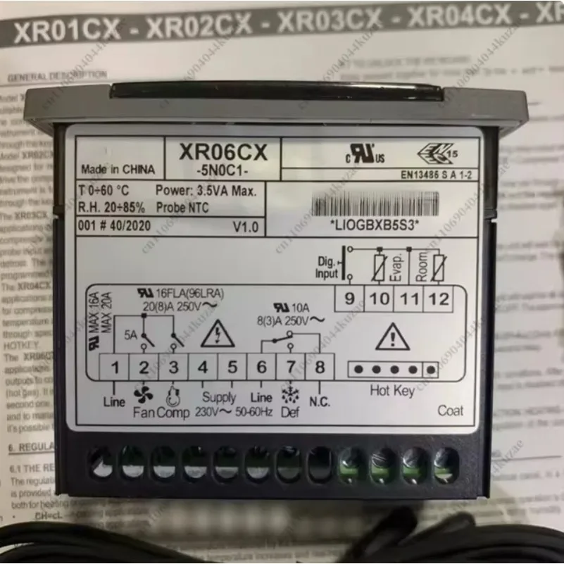 Original XR06CX XR06CX-5N0C1 Electronic Temperature Controller Cold Storage Refrigerator Thermostat