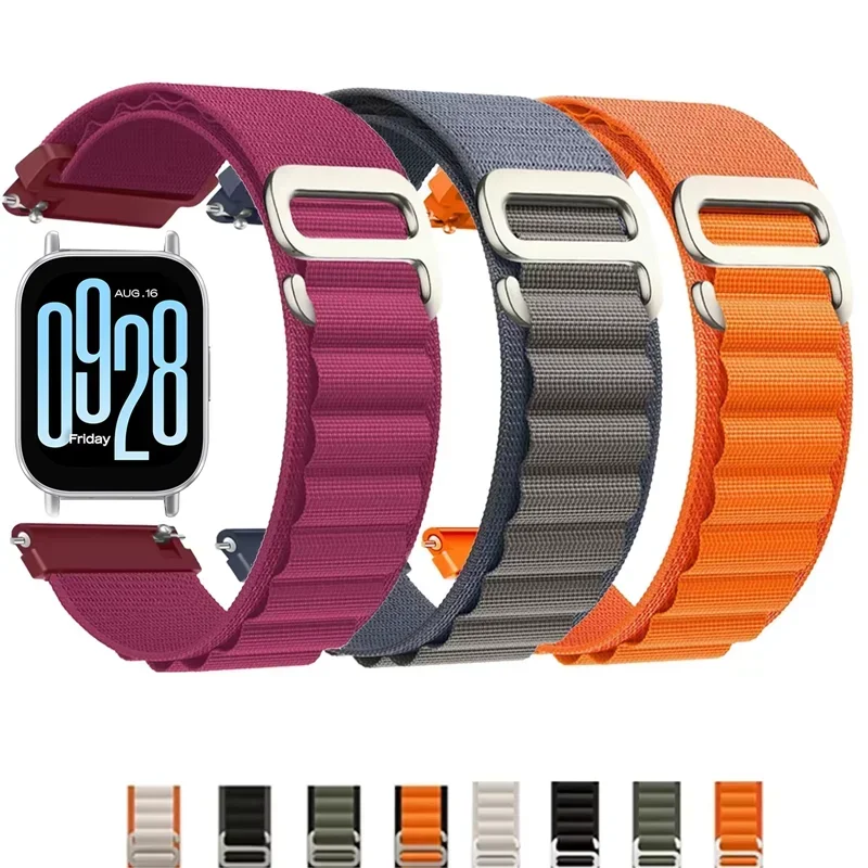 Alpine Loop For Samsung Samsung Galaxy Watch 7/FE/6/5Pro/4 Classic/Xiaomi Watch S4 Nylon bracelet Redmi Watch 5 Active/Lite band