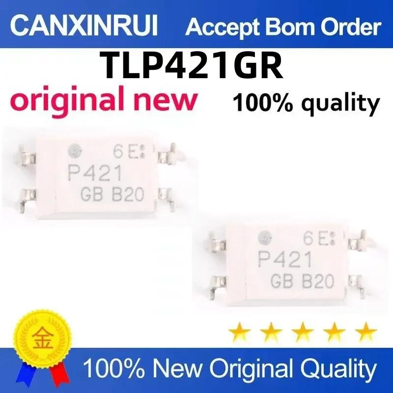 (5-100 pieces)TLP421-1GR patch SOP4 optocoupler chip P421 new direct insertion DIP-4