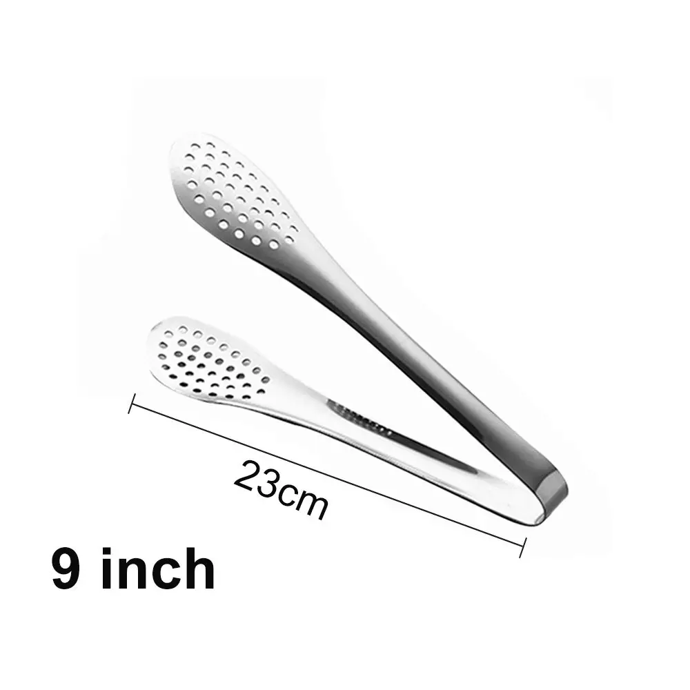 Utensils Salad Serving Cooking Barbecue Stainless Steel Buffet Clamp Food Clip BBQ Tongs