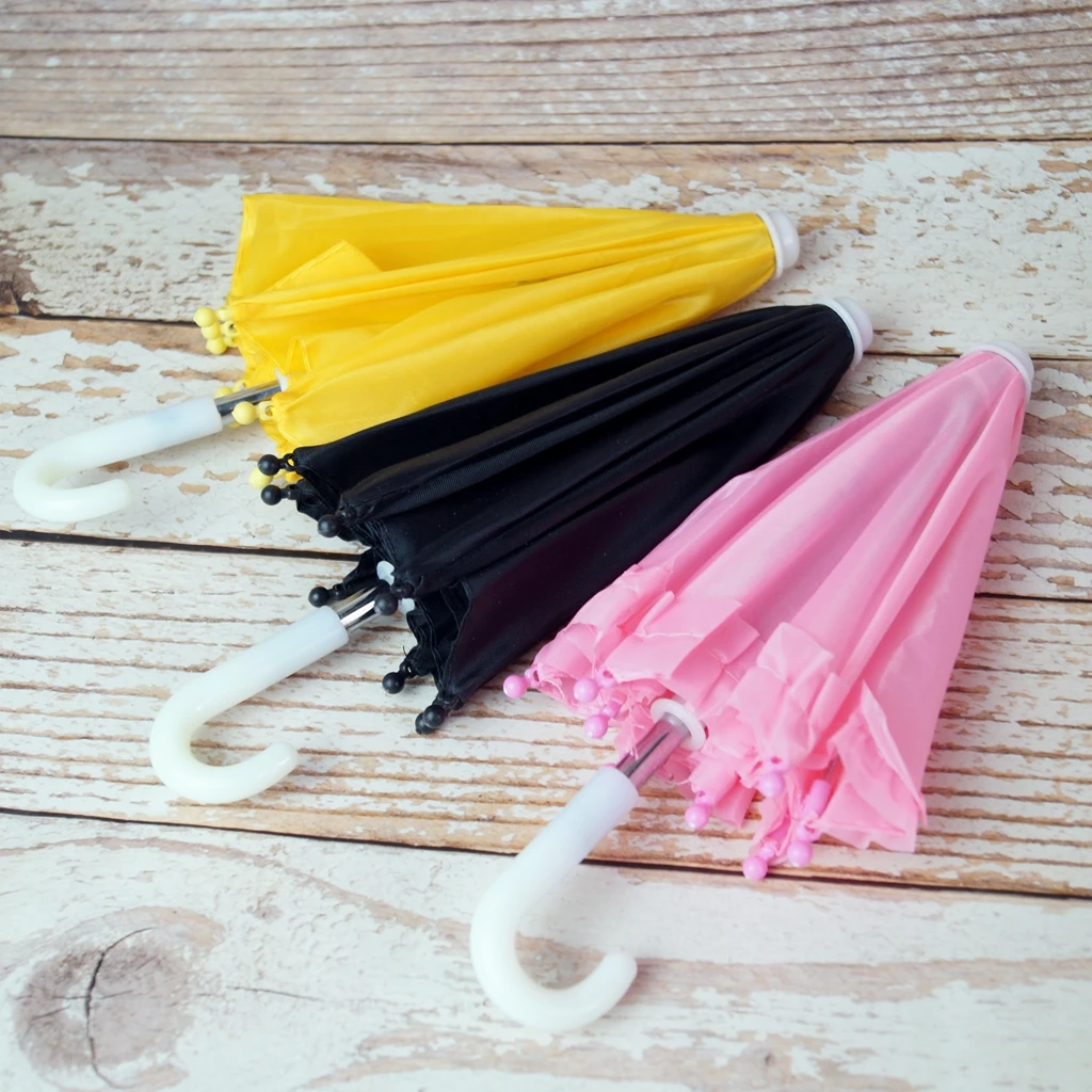 

Pink Black Mini Umbrella Prop For 11" 1/6 27cm BJD YOSD DD DOD DK DZ Volks Doll Photograph Free Shipping