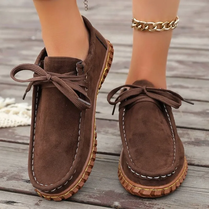 

Women's Casual Shoes Lace Up Shoes for Women Soft Bottom Flats Comfortable Female Sneaker Women Shoes