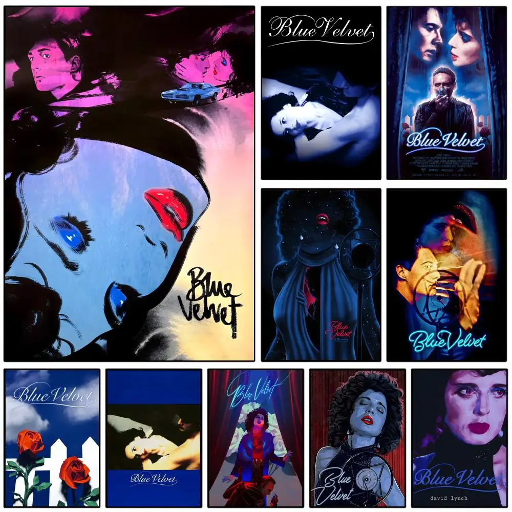 Cool movie Blue V-velvet Poster HD Self-Adhesive Wall Decor 