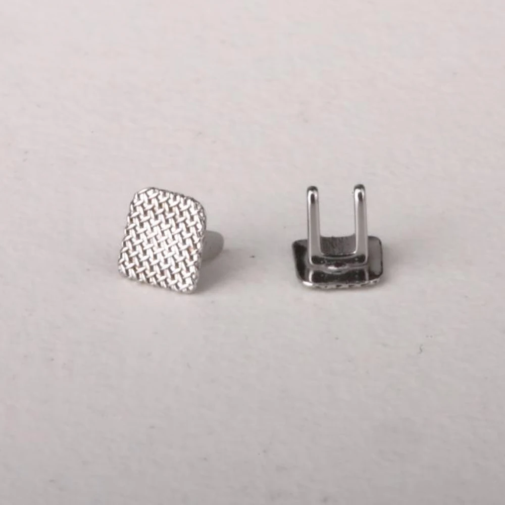 Zunge Tamers Biss Opener 10 teile/beutel Dental Kieferorthopädische Lingual Tasten Metall Bondable Mesh Basis Zahnmedizin Zubehör Materialien – Detail 3