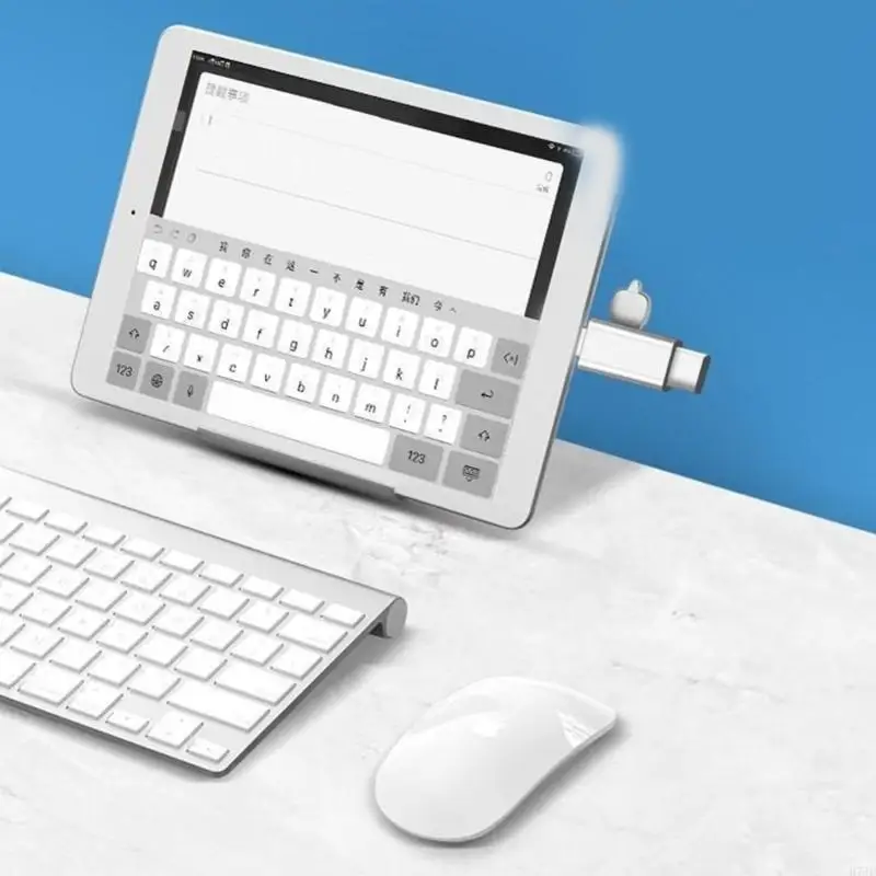 H7JF USB C Adapter Type C to USB Adapter Connector with Charging Port OTG Adapter