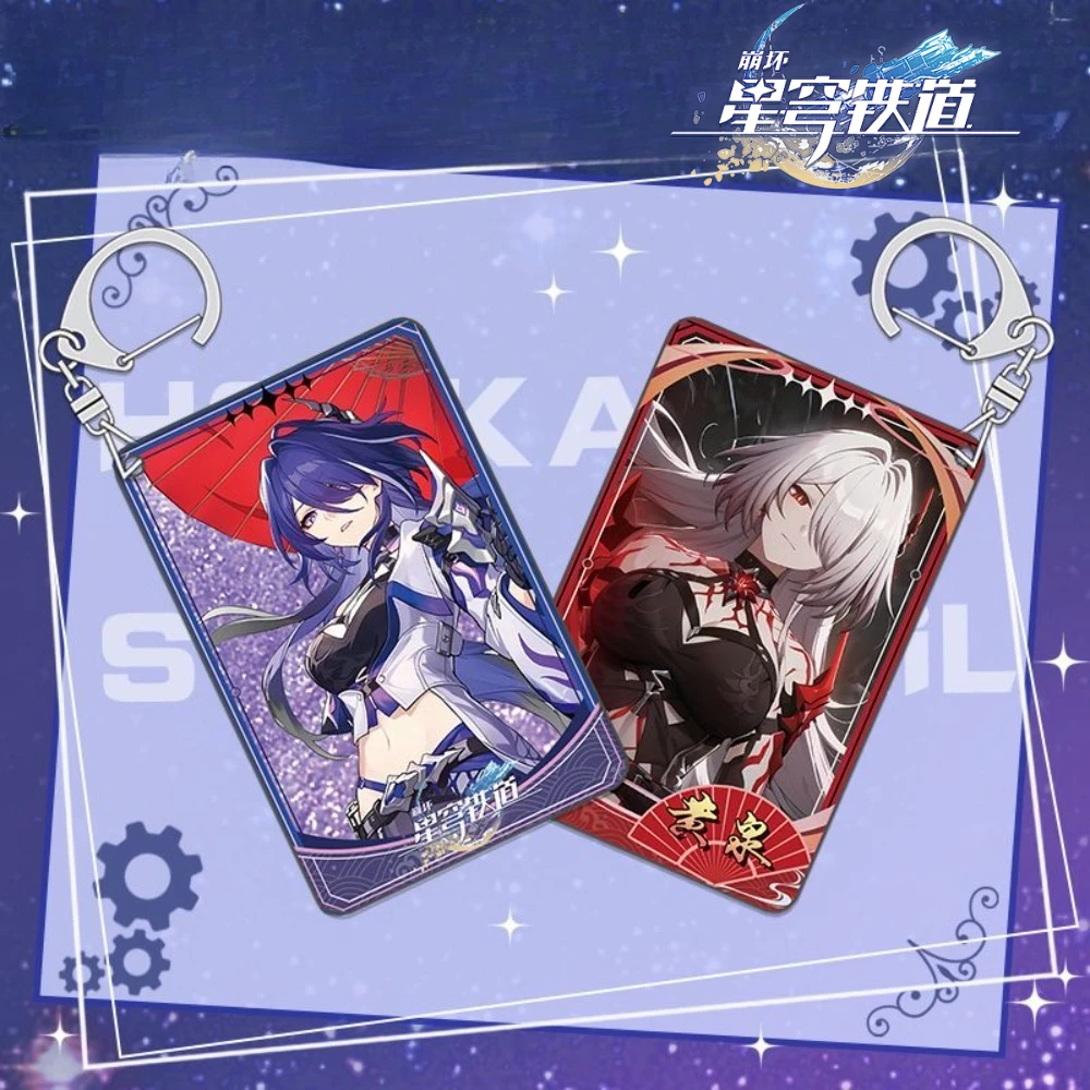 Honkai: Star Rail Anime Merch Drijfzand Sleutelhanger KAFKA Spiegel Vloeiende Landschap Firefly Vloeiende Hennep Hanger Cadeau voor Fan