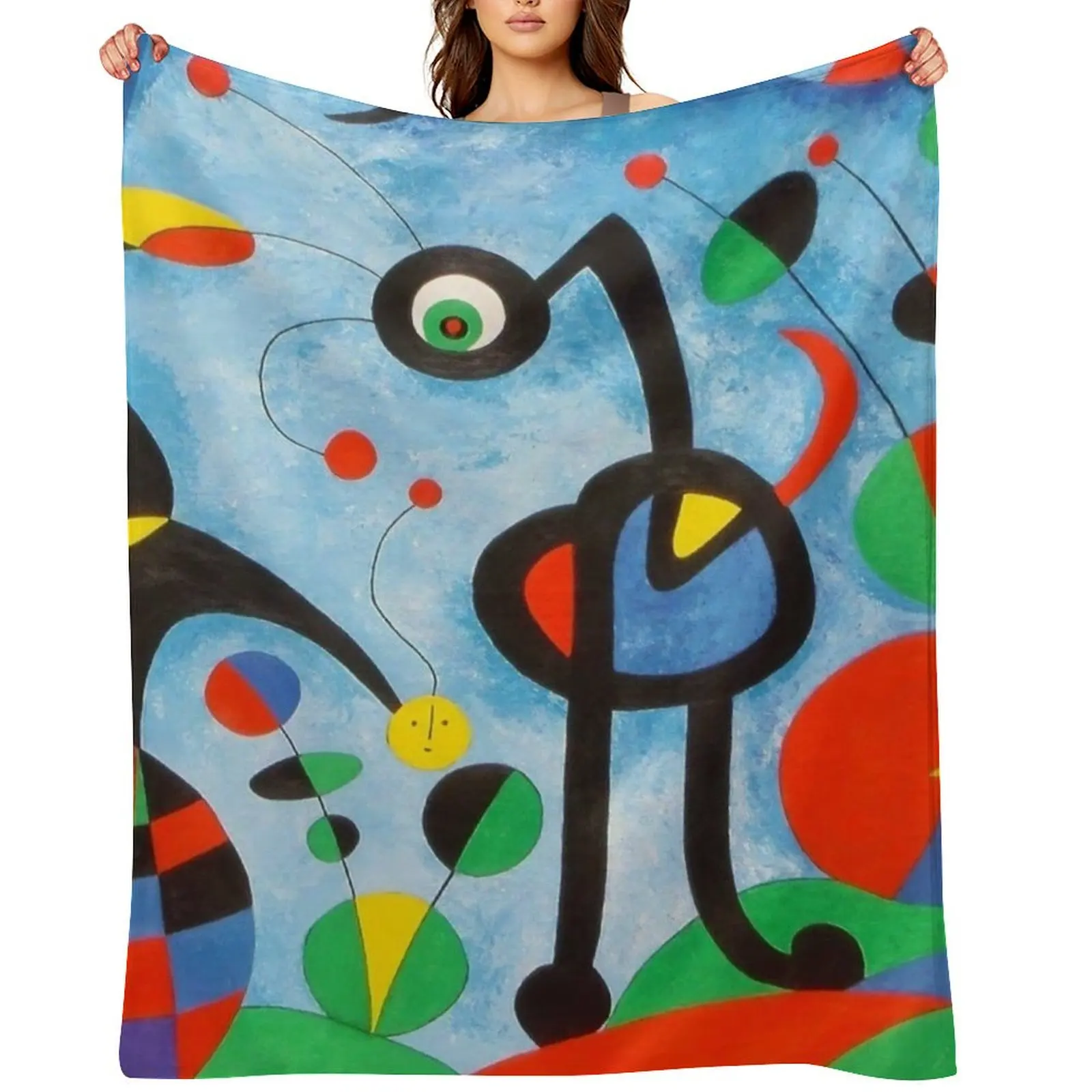 

Miro Art Throw Blanket Fashion Sofas For Sofa Thin decorative Bed linens Blankets