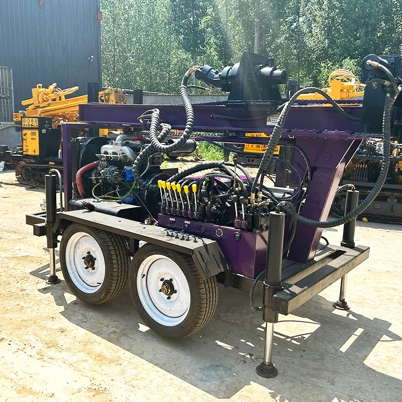 Top selling SM300pro portable 100m 180m 200m 300M hydraulic bore hole water well drilling rig machine