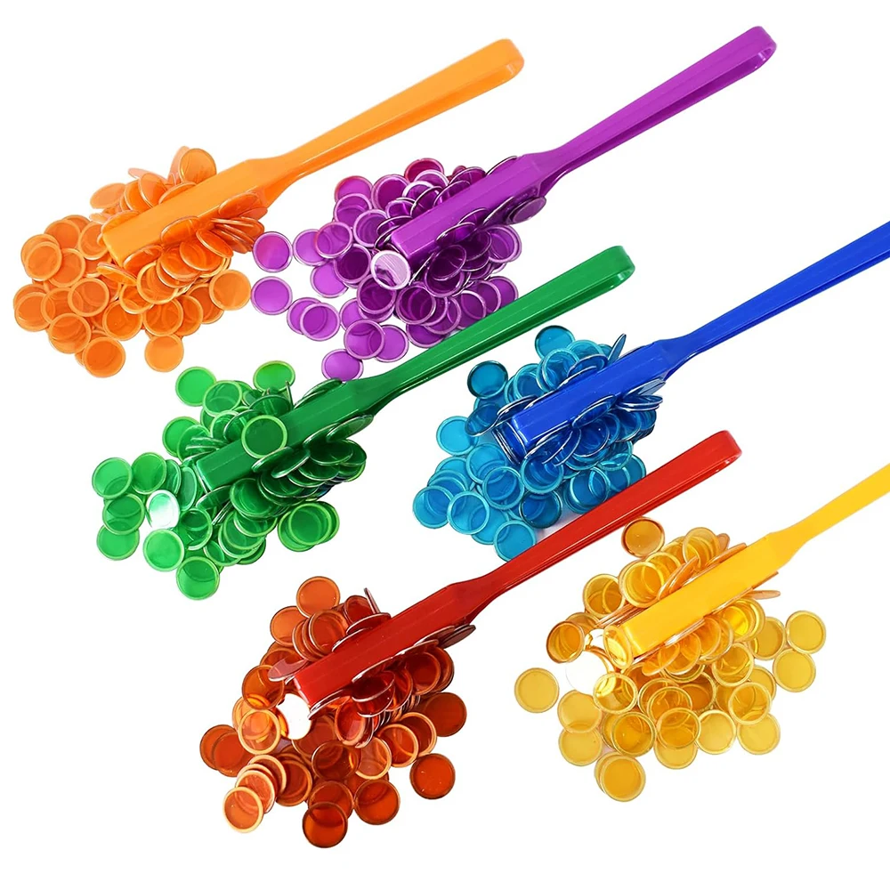 عصا مونتيسوري المغناطيسية مع رقائق البنغو المعدنية لعد الفرز التعليمية التعلم وسائل تعليمية أدوات تجربة العلوم