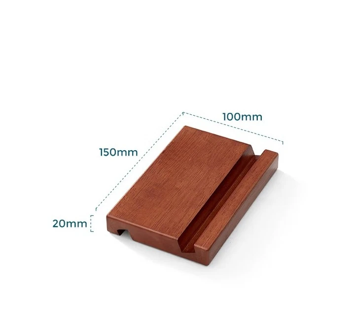 Black walnut all solid wood mobile phone holder, desktop shelf, one-sided board, double-sided available, wood industry