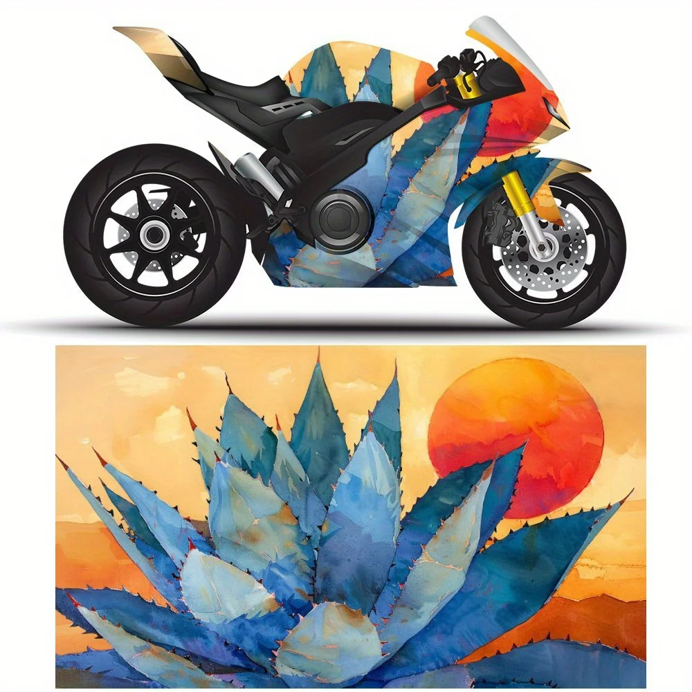 

Dynamic Southwest - flora Design Motorcycle Vinyl Wraps, Waterproof Self-adhesive Motorcycle Vinyl Wraps, Surface Protection, Pe
