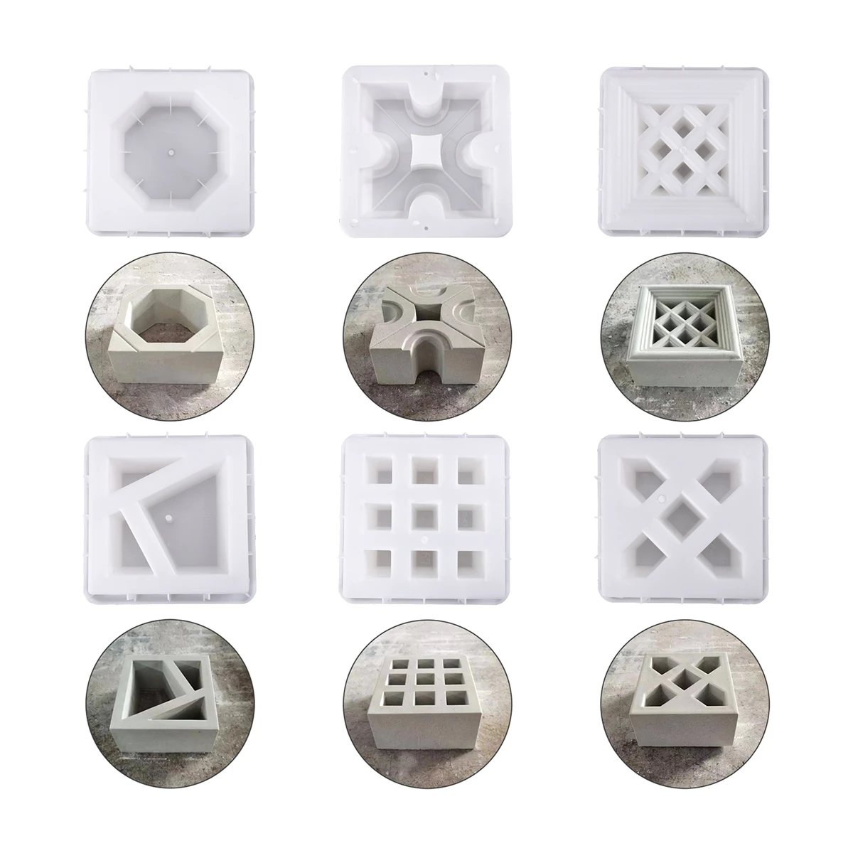 Cimento Flor e Janela Molde Malha, Decoração de Vedação, Oco, Ventilação Telha Da Parede, Pátio Tijolo, Modelo de escultura, Antique, 1Pc