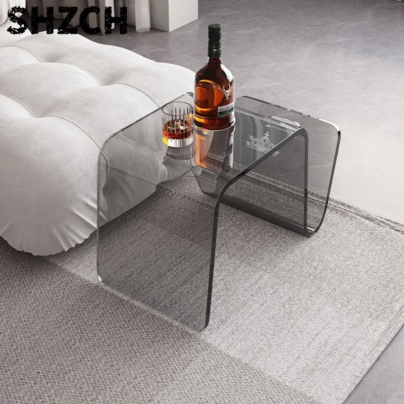 American Cream Wind Transparent Glass Material Can Be Used As A Family Sofa Side Several Bedroom Bedside Table Living Room Shelf