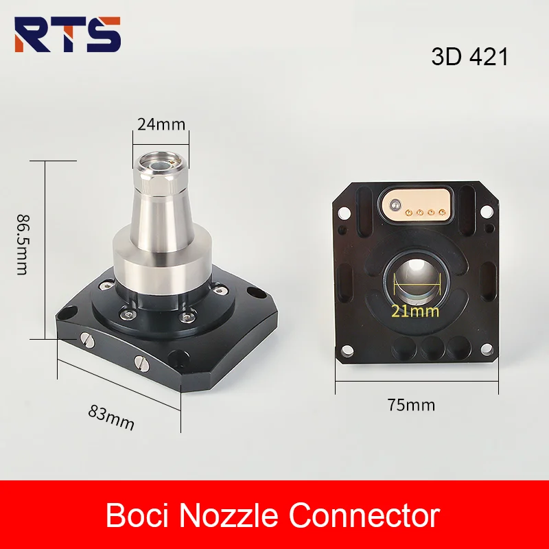 RTS Laser Nozzle Sensor Connector for BLT421T3D BLT641/642 BOCI Laser Cutting Head Ceramic Sensor Part nozzle holder