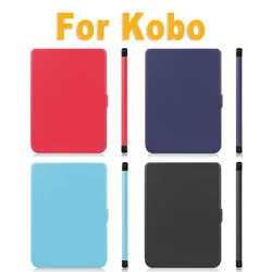 Slim Case for Kobo Clara HD 6 Inch Ebook N249 Kobo NIA 2020 Smart Protective Shell Auto Sleep Wake Cover Leather Soft Back Case