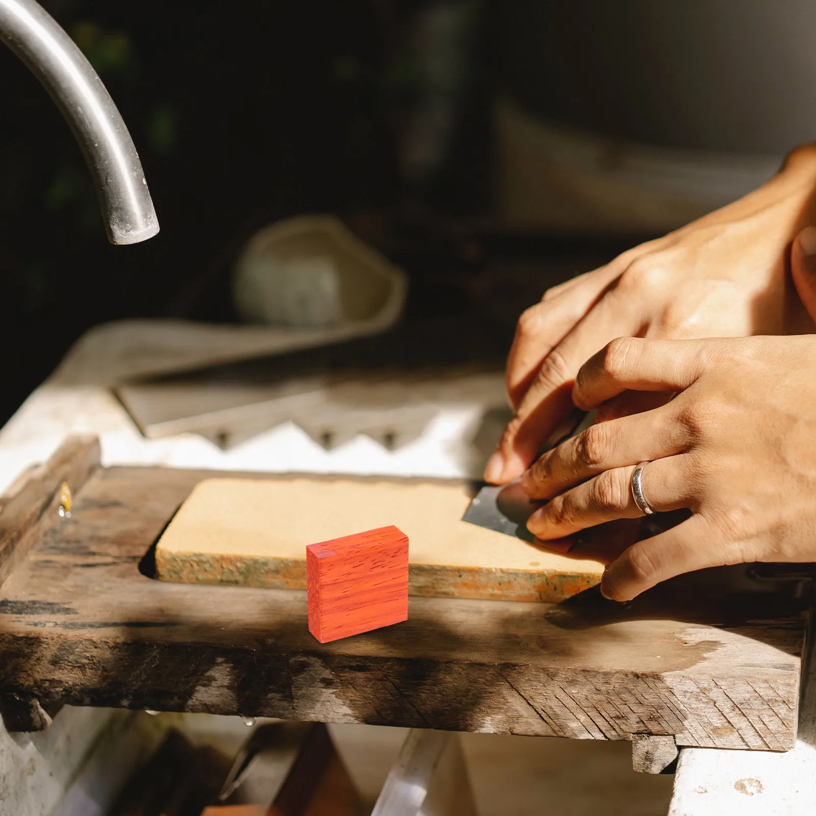 4 pièces de bagues en bois naturel non finies, faites à la main, pour la création de bijoux DIY, la décoration et les travaux manuels de Pâques