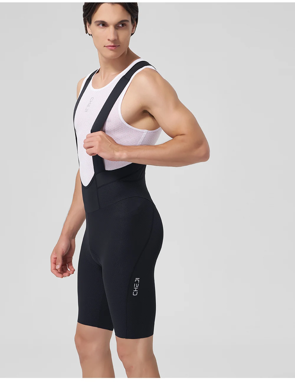Cheji Herren-Radlerhose Schnelltrocknend Atmungsaktiv Nahtlos Verarbeitet mit Belgischem Schaumstoffpolster für Komfortables 6-Stunden-Fahren – Detail 12