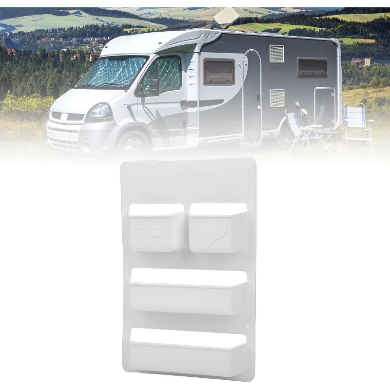 Camper Van Motorhome Caravan Toilet Compartment Door Storage Pocket Organizer Shelf Box Interior Stowing Tidying Car Accessory