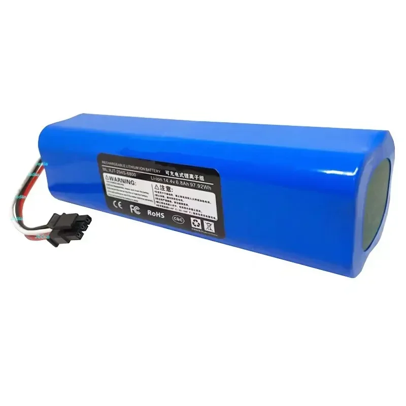 New 14.4V 6800mAh Original Rechargeable Li-ion Battery for Neabot Robotic Vacuum Cleaner Q11 Replace Accessories