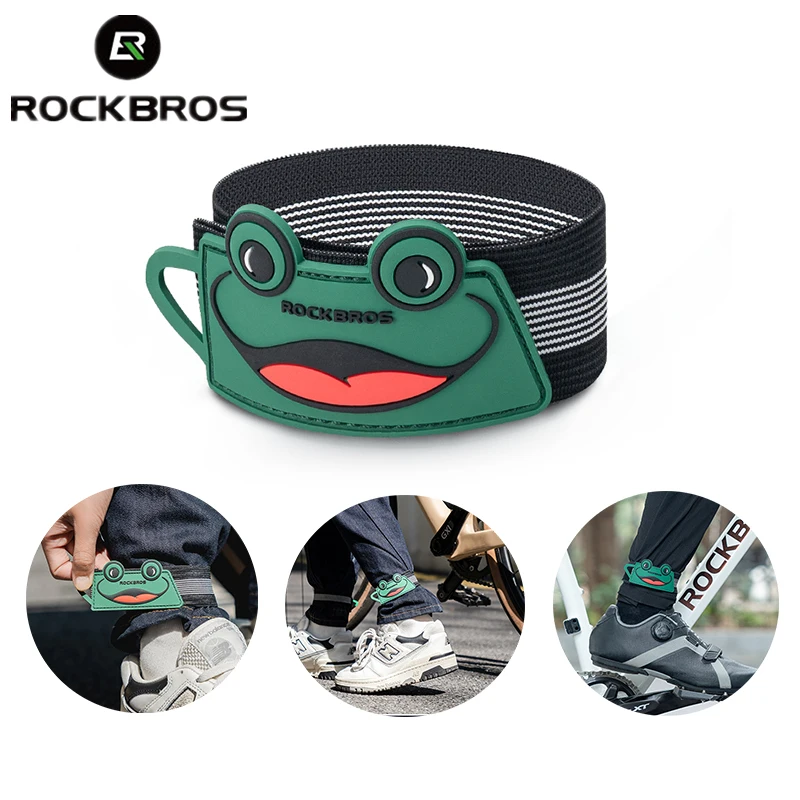 ROCKBROS Ankle Leg Strap Sport Pants Clip Band Outdoors Cycling Legs Ankle Bicycle Bind Bands Clip Strap Leg Safety Band Tape