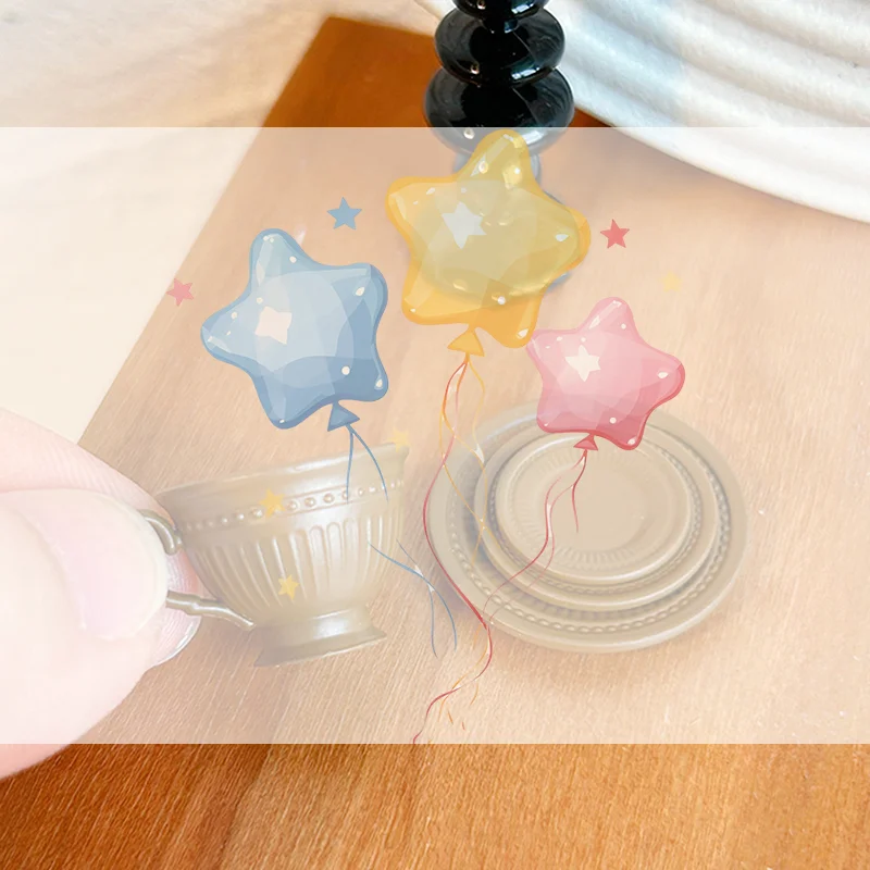 2PCS Small Luxury French Coffee Cup Plate Set Toy Dollhouse Mini Furniture Model DIY Accessories Miniature Scene Decoration