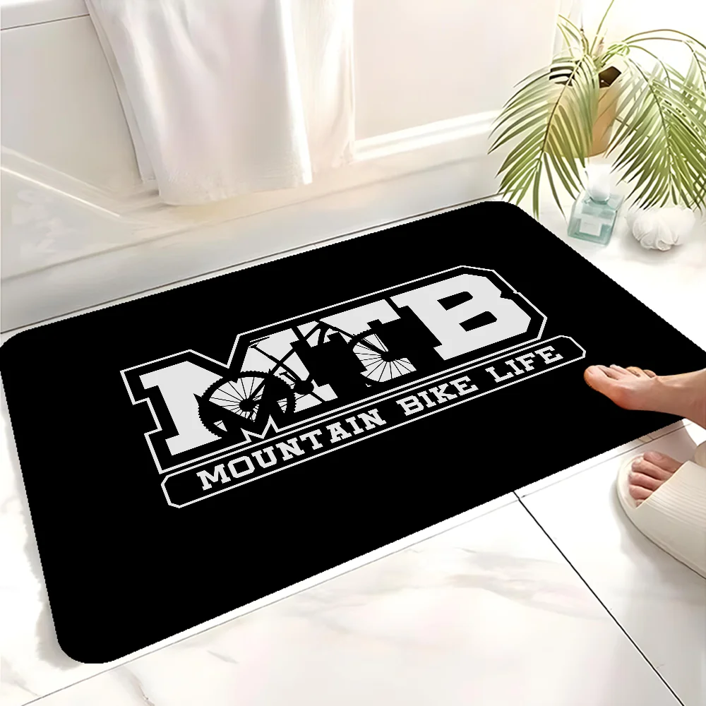 

Bicycle Mountain Bike Room Mats Retro Multiple Choice Living Room Kitchen Rug Non-Slip Welcome Rug