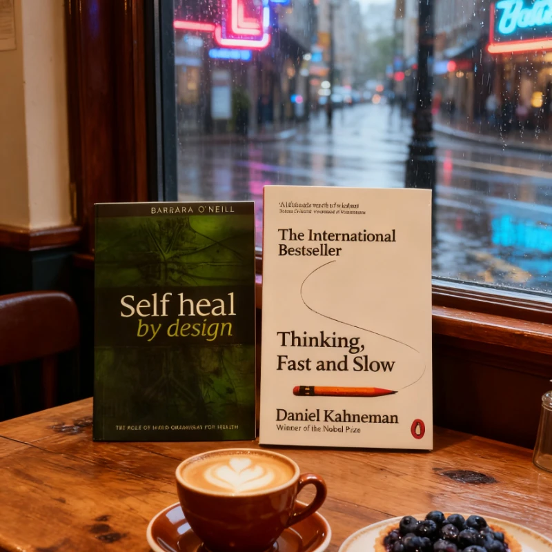 

《Thinking, Fast and Slow》+《Self heal by design》Master Mind LogicDesign Healing SystemDual Paths toRationality and Inner Wellness