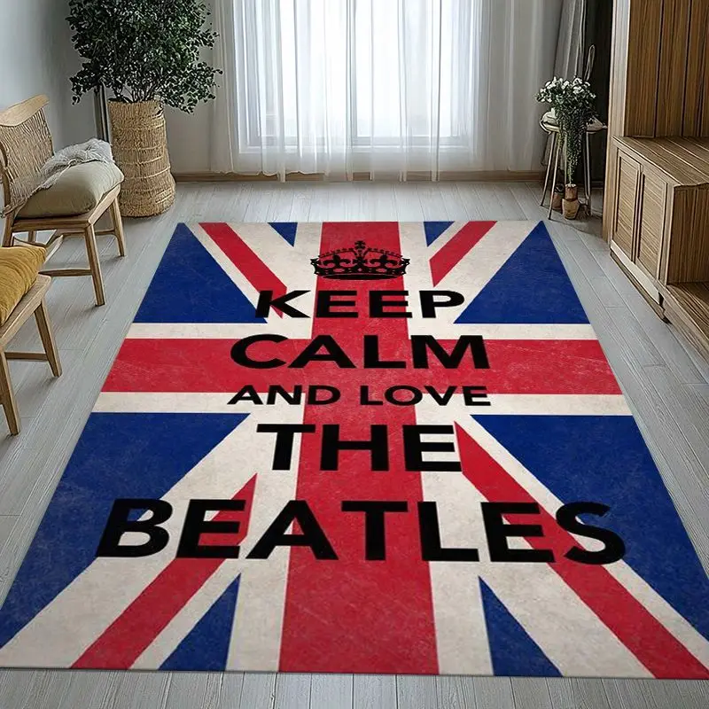 Fab Four The B-Beatles Abbey Road Rock Band Soft Non-Slip Large Area Rug for Living Room,Bedroom Carpet Mat for Sofa,Home Decor