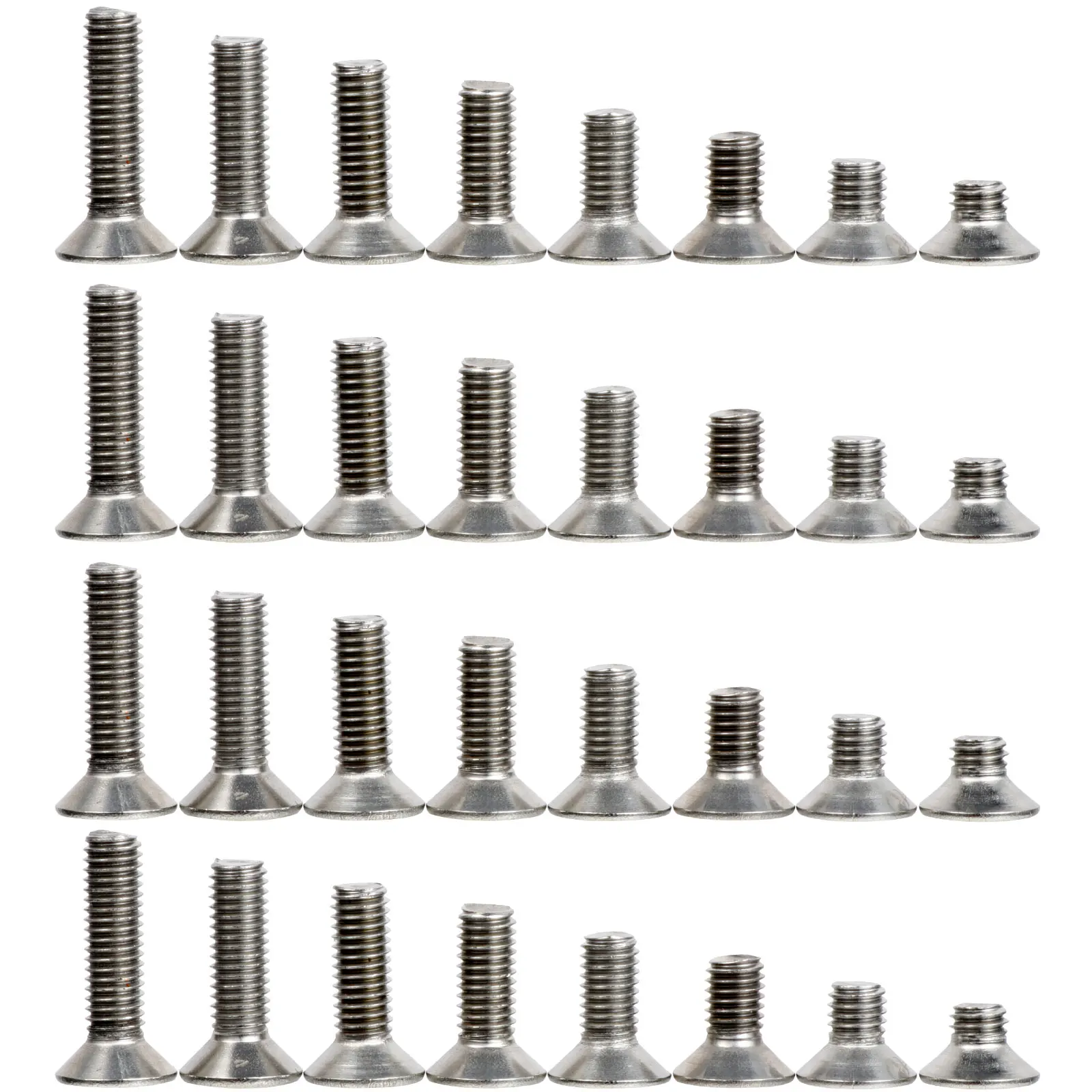 

80 Pcs Stainless Steel Screws Socket Round Head Full Thread Corrosion Resistant Hardware