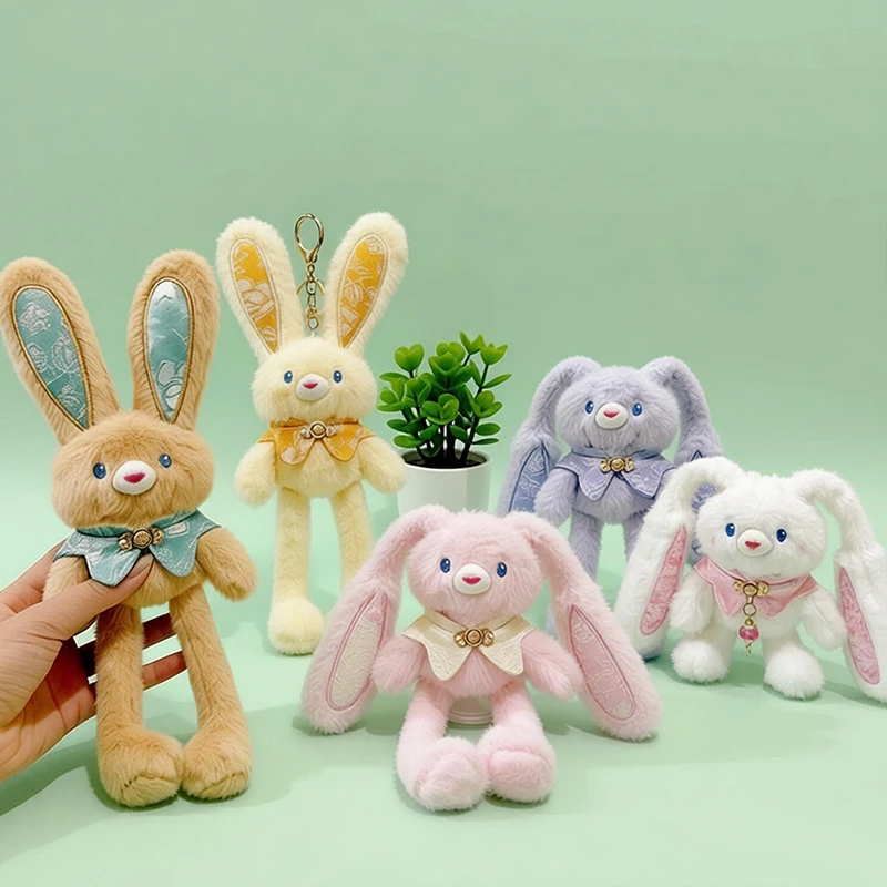 

Плюшевый брелок-кролик 30 см, милый мягкий игрушечный зайчик, креативный кулон для рюкзака, подарок для детей, девочек и мальчиков