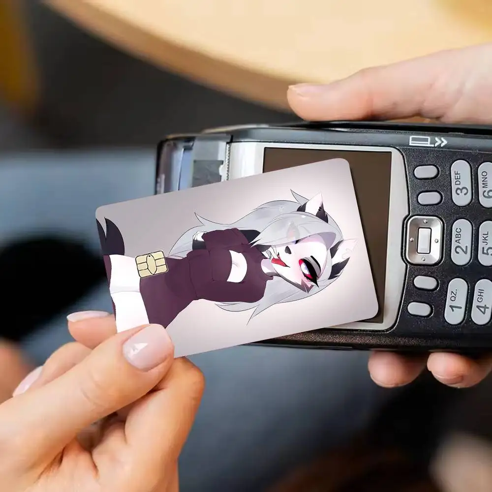 Sassy L-Loona Wolf 4pcs 1Set HD Waterproof Card Skins Protective Stickers for Credit Bank Game