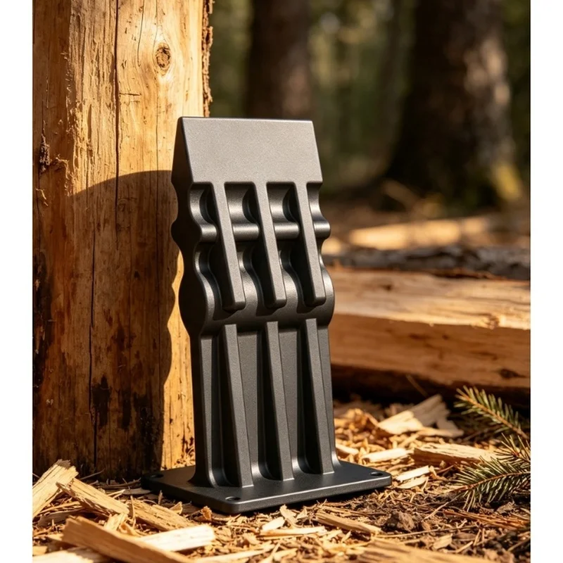 DT19 Manual Wood Splitter Firewood Chopper Heavy Duty Cast Metal for Home Patio Outdoor Camping Orange