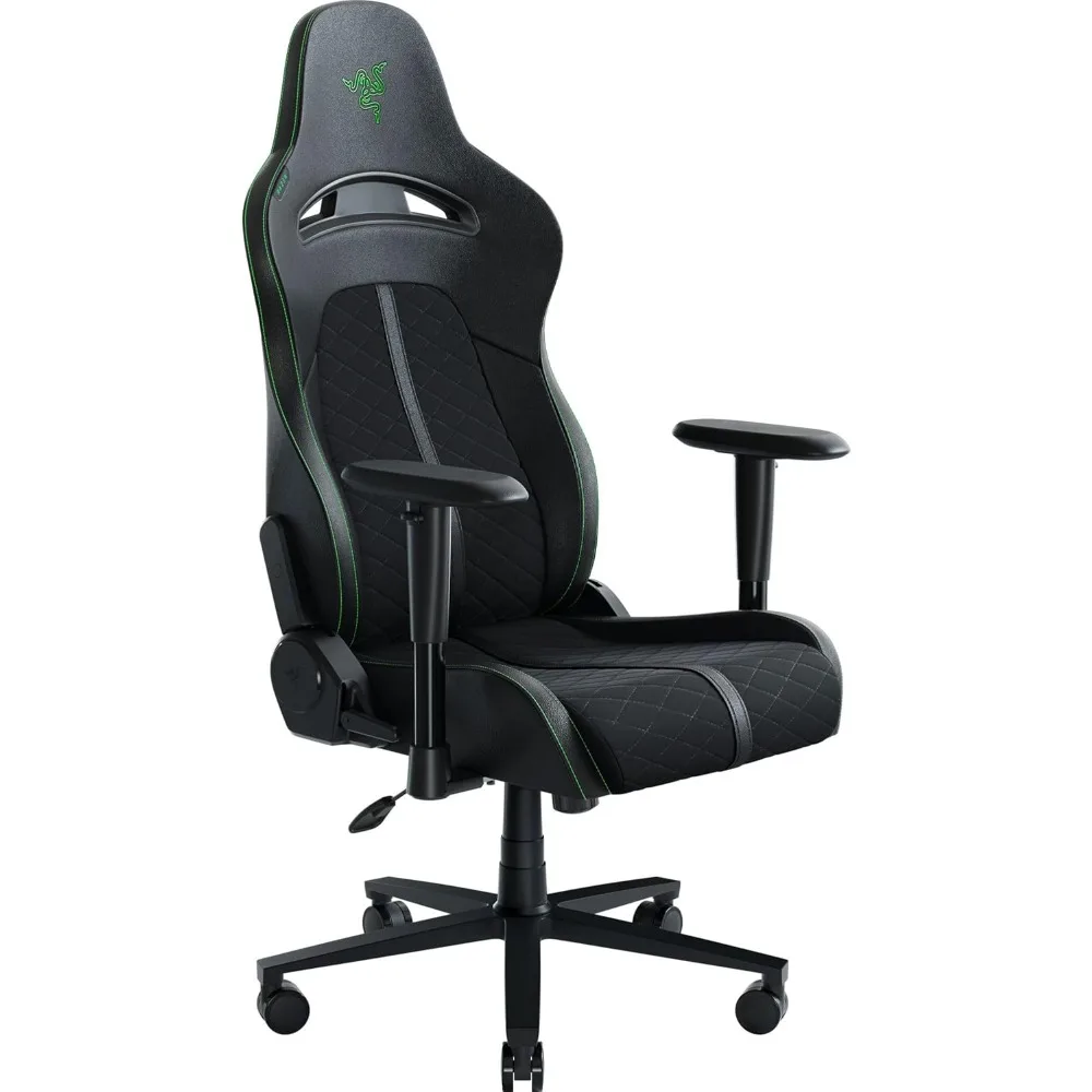 

Enki X Essential Gaming Chair: All-Day Comfort - Built-in Lumbar Arch - Optimized Cushion Density - Dual-Textured, Eco-Friendly