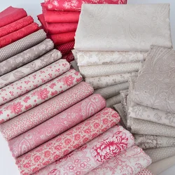Red Fabric Rose Flower Floral Digital Printing Pastoral Style for Quilting Bags Dresses Patchwork Accessories by Half Meter