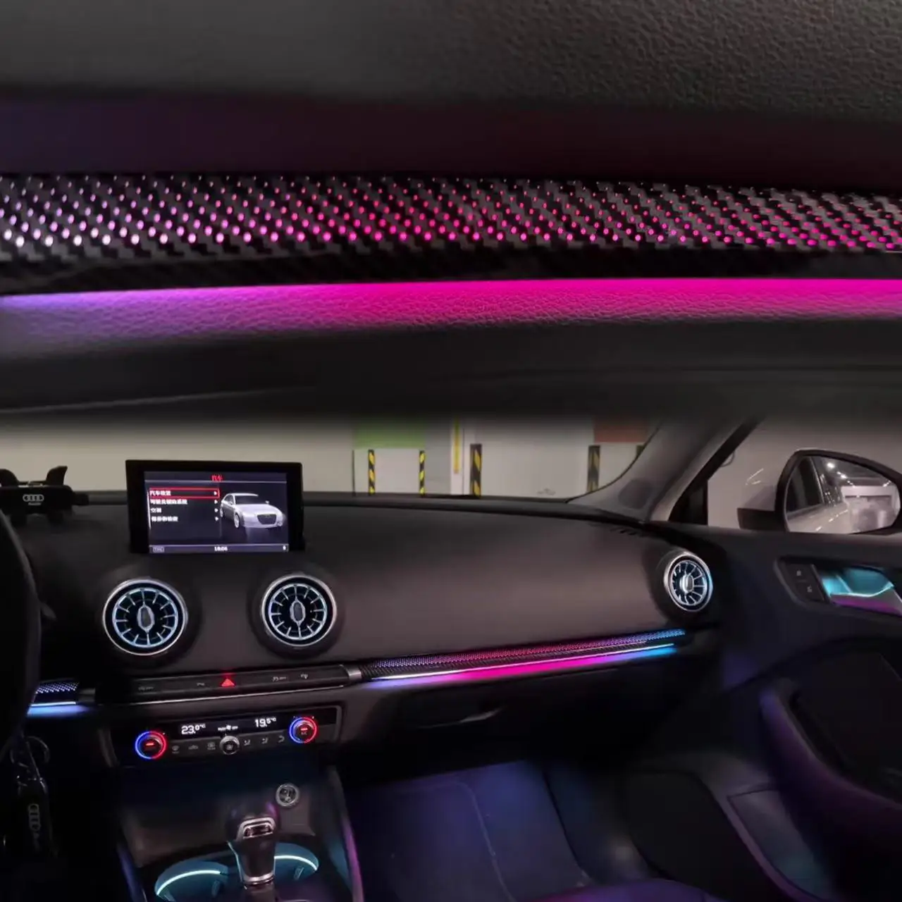 Car 64-color Dynamic Ambient Light Car Interior Modification for Audi A3/S3 8V LED Auto Lighting Decorative Accessories