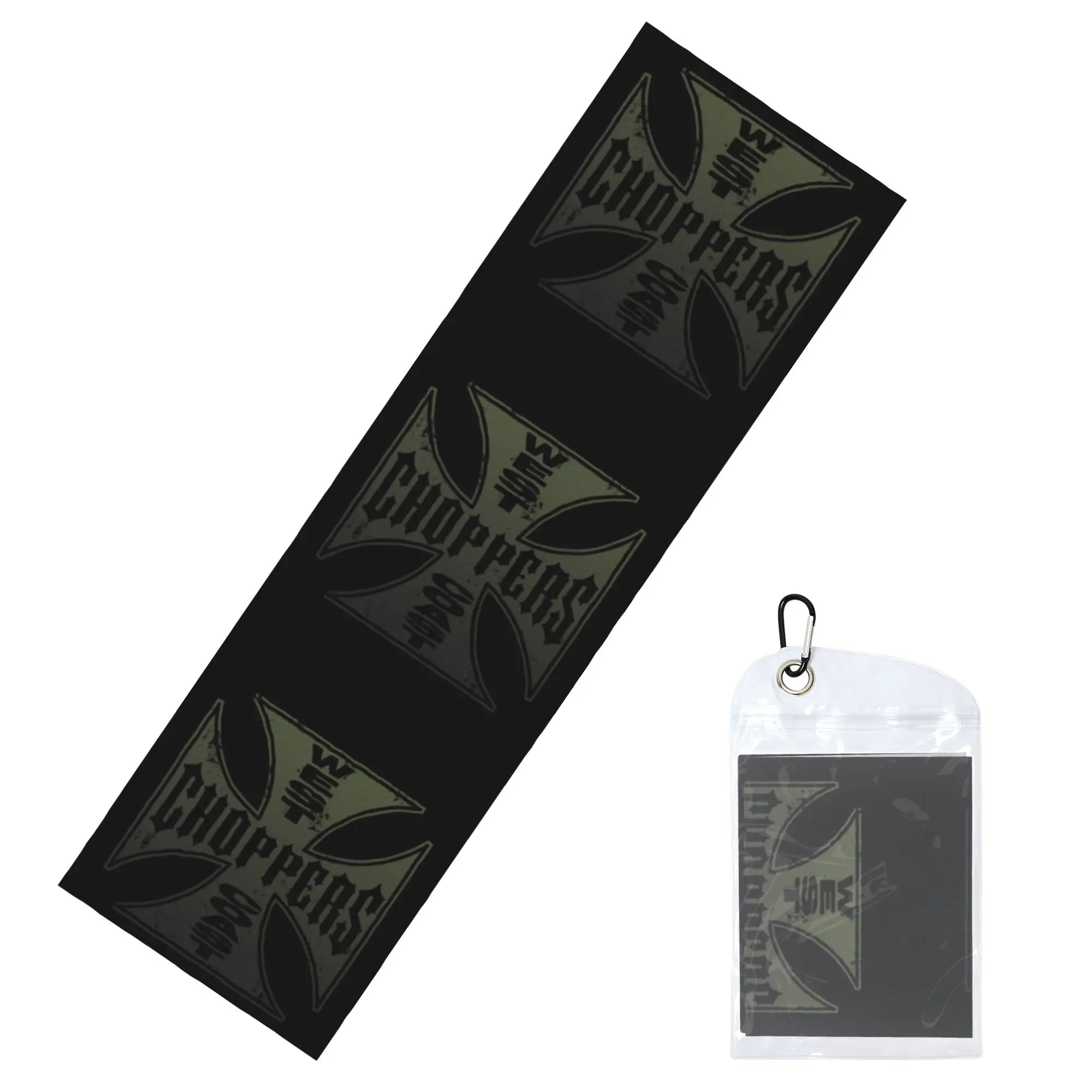 West Coast Chopper Iron Cross Cold Exercise Towel Face Towel Quick Dry  Bath Breathable Cold Towel