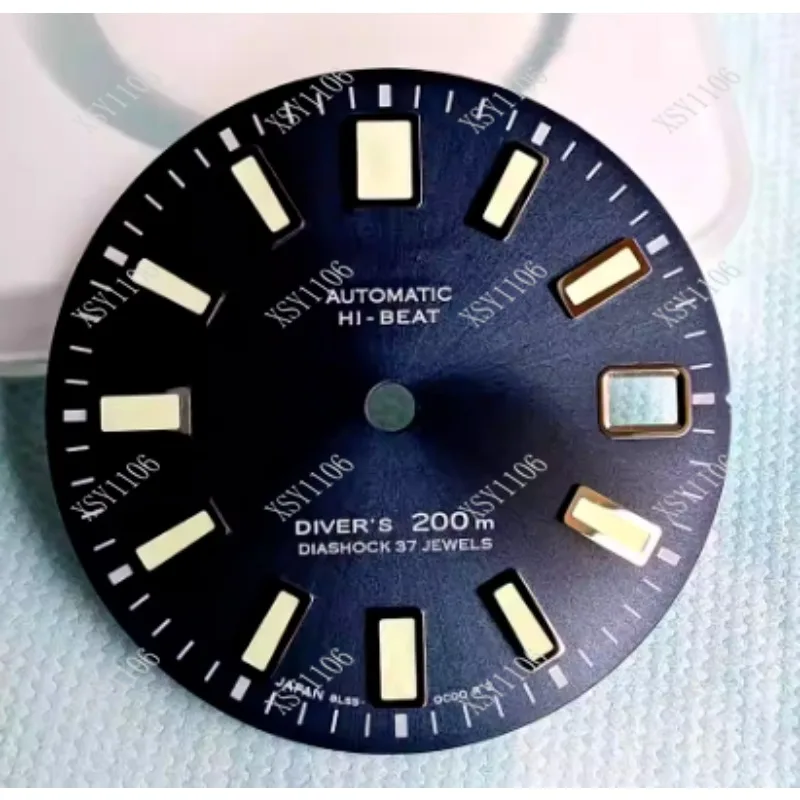 High Quality 62MAS Gray Modified Dial C3 Green Luminous for NH35 Movement Real Nail Plate