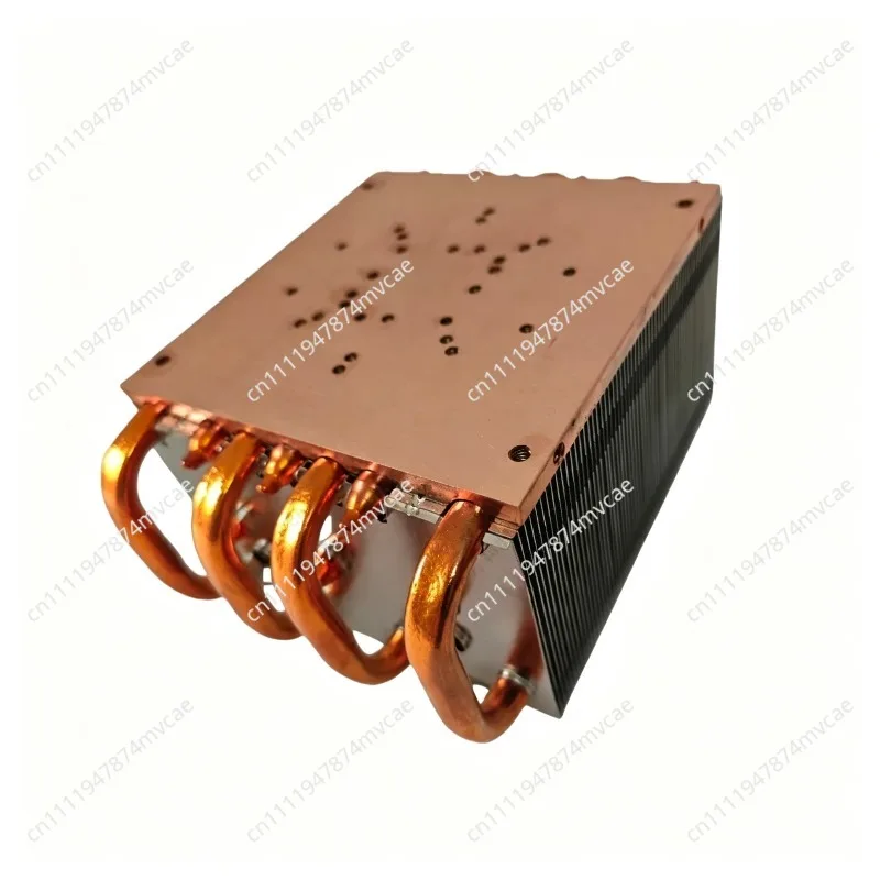 300W-400W 7-heat Pipe Lamp Radiator Pure Copper Heat Dissipation High Thermal Conductivity Copper Tube Radiator