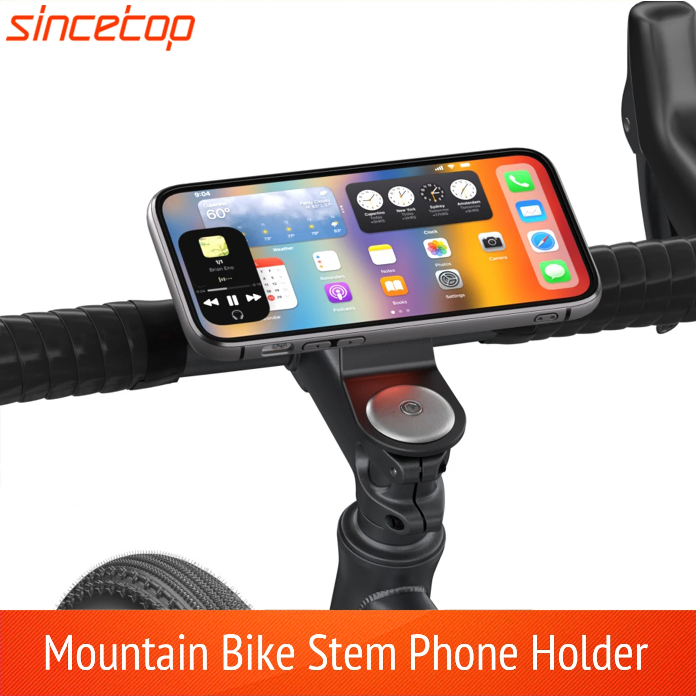 Mountain Bike Phone holder for iPhone 11Pro X MAX Xr 8plus 7 SE bicycle Mount Bracket Clip rotate Stand Kit With shockproof case