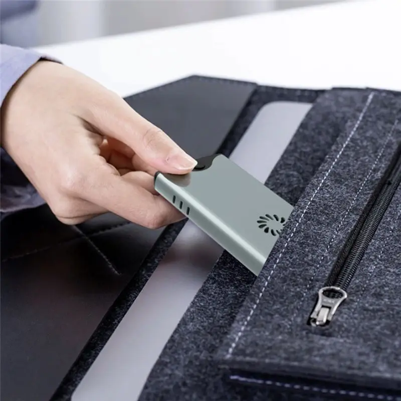 Turbo Fan 40Gbps SSD Hard Disk Enclosure Powerful Heat Dissipation M. 2 NVME Dual Protocol USB4.0 Drive Housing