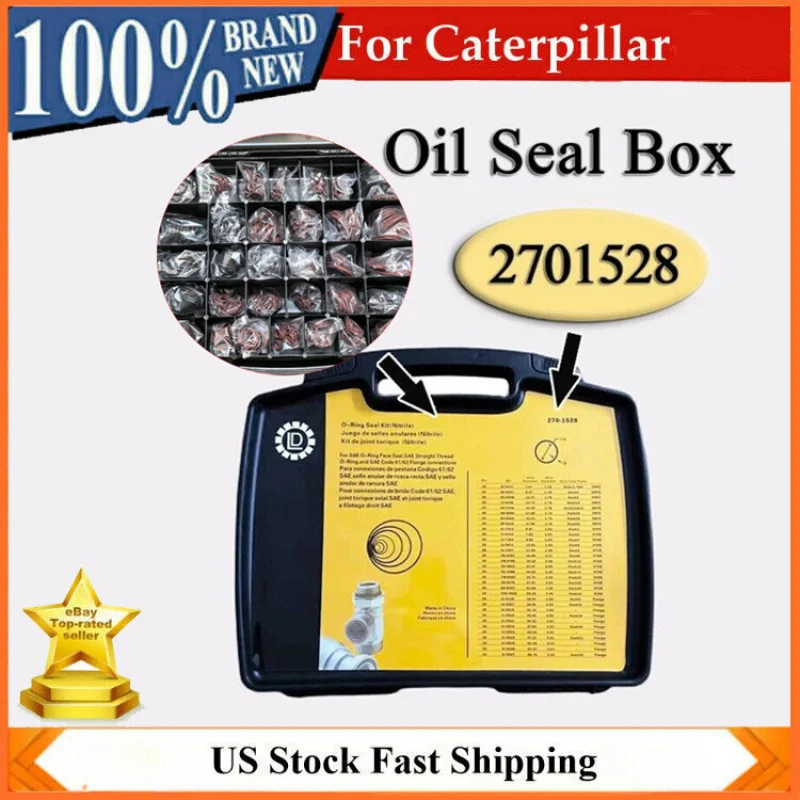 270-1528 For Cat Excavator 570PCS Seal O-Ring Repair Box Kits Nitrile Seal Ring